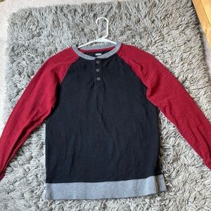 red and black old navy long sleeve